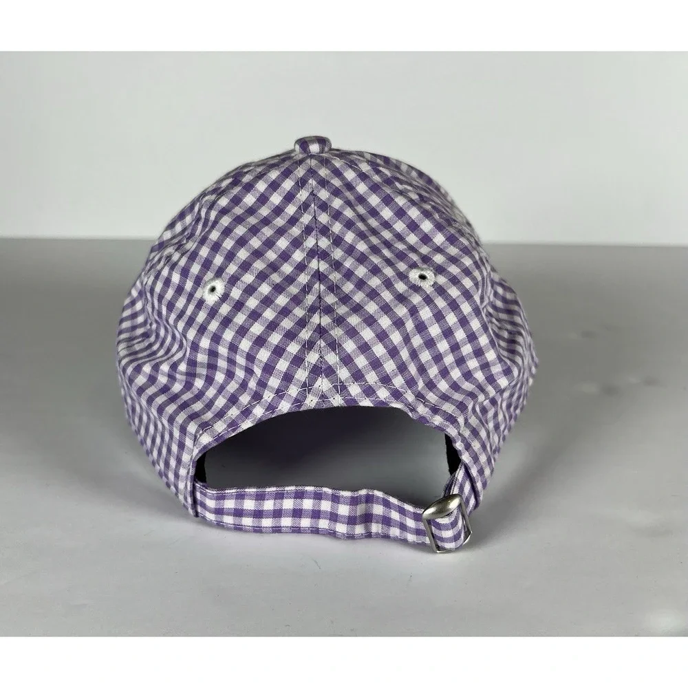 New Era‎ Youth Miami Marlins Purple White Checked 9Twenty Adjustable Hat Girls